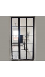 Nowoczesne drzwi loftowe na zawiasach z minimalistycznym designem
