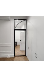 Drzwi loftowe z naświetlem z łukiem