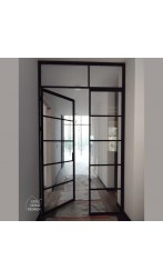 Szklane drzwi loftowe do wiatrołapu na wymiar