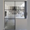 Industrialna szklana ściana: nowoczesny design