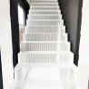 Metalowe schody jednobiegowe