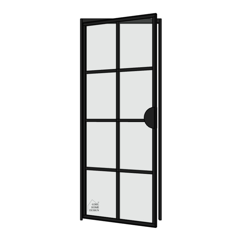 Drzwi loftowe harmony z polokraglym uchwytem uchylne GDEL