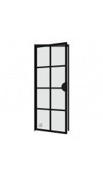 Drzwi loftowe harmony z polokraglym uchwytem uchylne GDEL