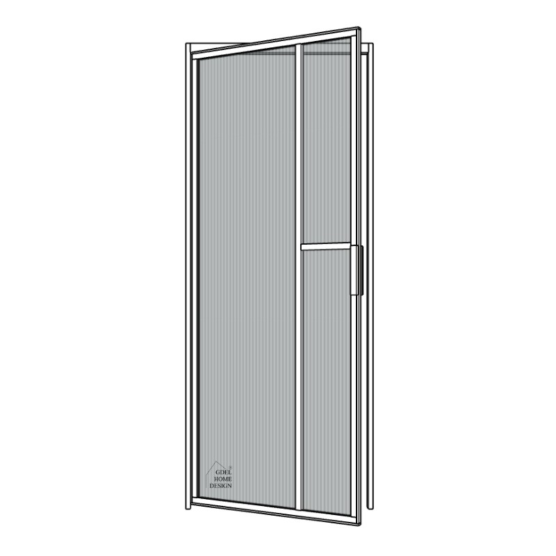 Drzwi loftowe urban majesty śnieżna biel flutes uchylne GDEL