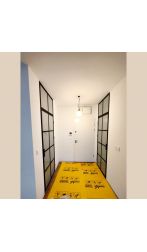 Drzwi pojedyncze na zawiasach ze szkłem mlecznym do łazienki