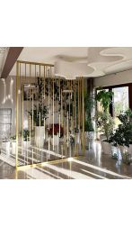 Panel ażurowy na wymiar złoty metal