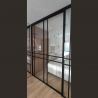 zabudowa szklana sypialnia loft