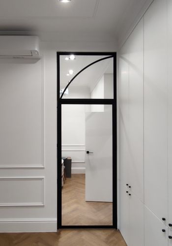 drzwi loftowe z naświetlem z łukiem GDEL