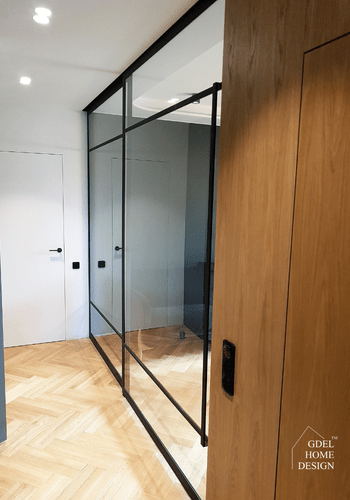 drzwi loftowe z bezpiecznym szkłem GDEL